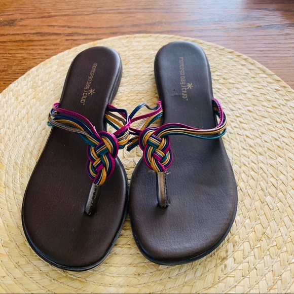 Montgomery Bay Club Thong Slip-on Sandals Size 8.5 - Picture 8 of 10